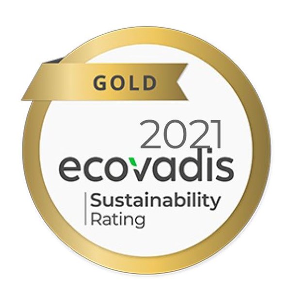 GOLD Ecovadis Score 2021